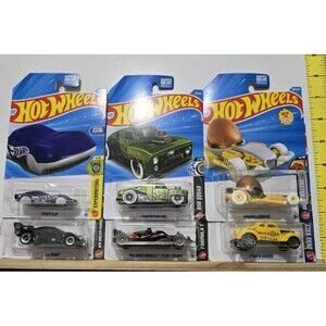 2026 Hotwheels Misc Cars Egg,Coupe Clip ,others. Lot Of 6